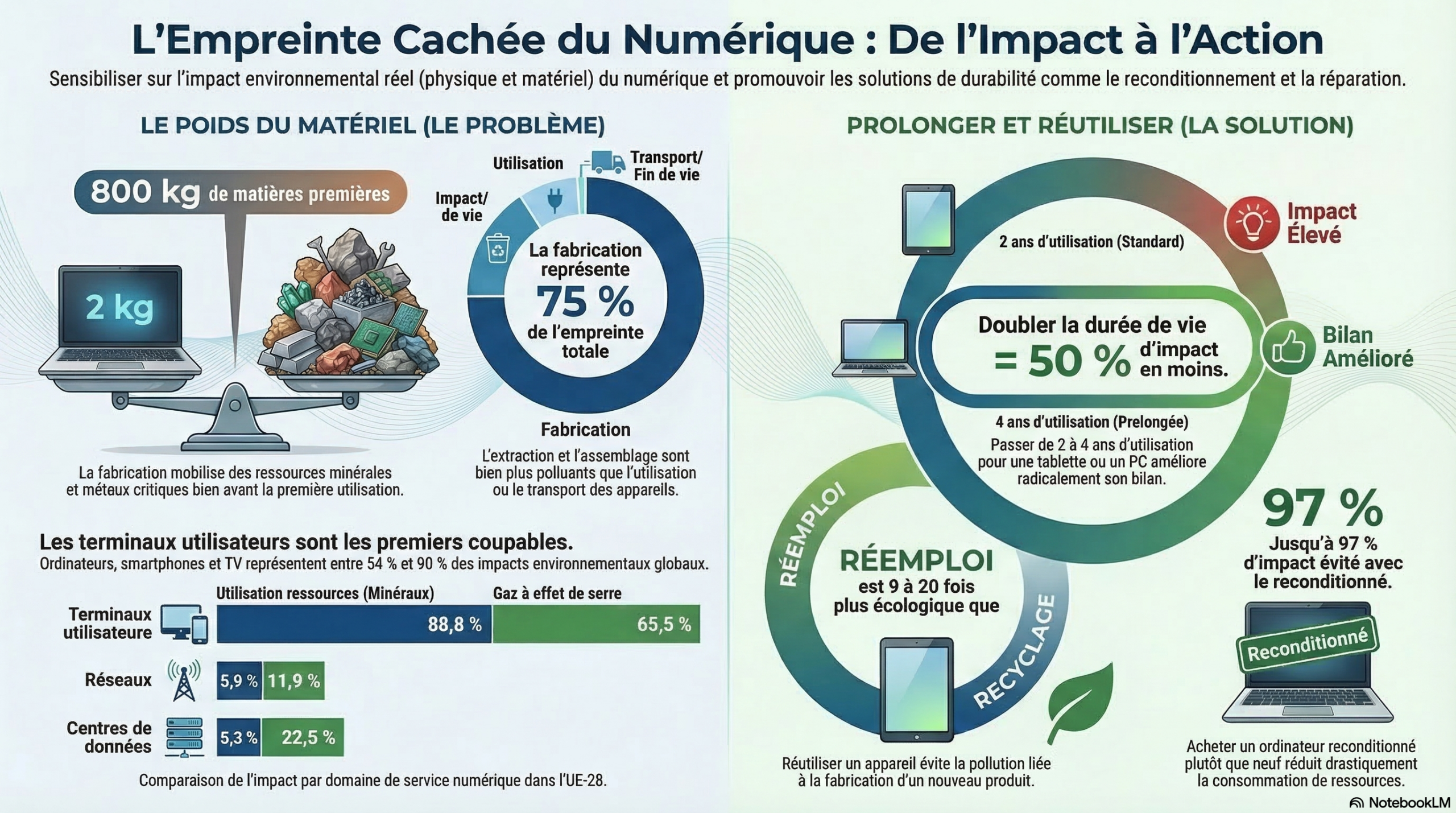 Retarder le recyclage du numérique pour réduire son impact